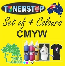 4x OKI pro920WT COMPATIBLE TONER CARTRIDGE REFILLS INCLUDING WHITE 