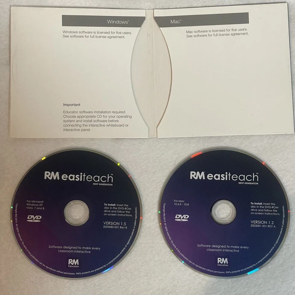 Steelcase Whiteboard Software RM Easiteach Windows XP Vista 7 8 Mac 10.6.8-10.8 - Image 3 of 4