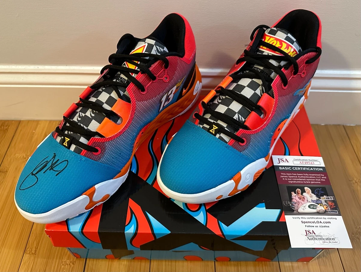 Paul George Signed Nike PG 6 Hot Wheels Sneakers Shoe NBA LA Clippers LEGEND JSA