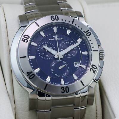 Murex   Swiss Chronograph Watch   Stainless Steel   Quartz 48mm   5ATM   MUC578