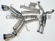 Burnt Tip True Dual Catback Exhaust G35 Z33 03 04 05 06 07 Fairlady G 35 Y-Pipe