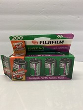 FujiFilm FujiColor 4 Pack 35MM Super HQ 200 400 Speed 24 Exposure EXPIRED 2002