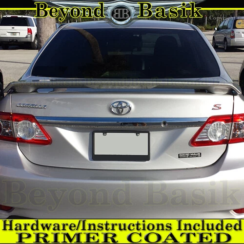 Alerón estilo fábrica para Toyota Corolla 2009 2010 2011 2012 2013 con imprimación LED Foto 2 de 4