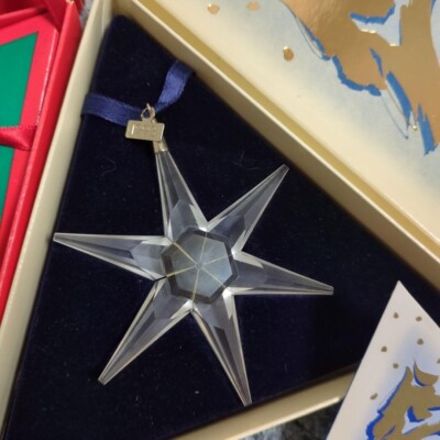Swarovski Annual Edition 1992 1993 a set of 2 Christmas Xmas
