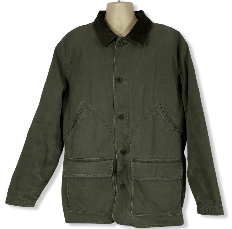 Woolrich Leather Collar Field Coat Woolrich Jacket Leather