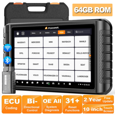 Foxwell NT1009 BT Car Diagnostic Scanner All System Bidirectional Key Coding