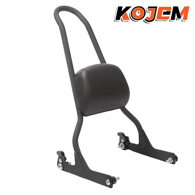 One-Piece Passenger Backrest Sissy Bar Upright For Harley Softail 2006-17 FXSTB