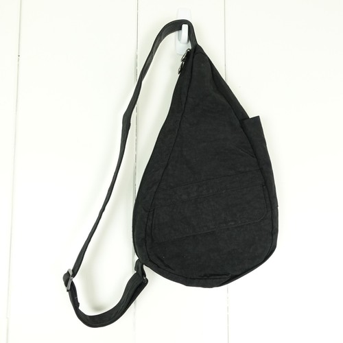 Ameribag gesunde Rückentasche Schlinge Umhängetasche schwarz Canvas Größe Medium MiUSA EUC