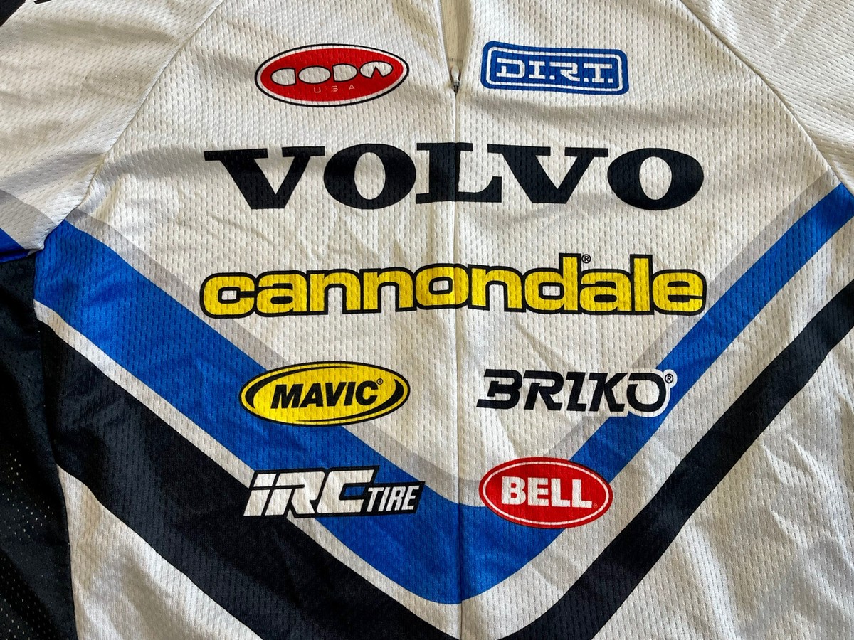 Vintage Cannondale Volvo 1/4 Zip Road Cycling Jersey Shirt