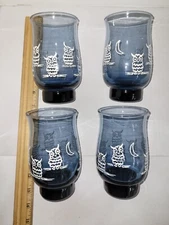 Libby Jubilee Owl Glasses Lot Of (4)