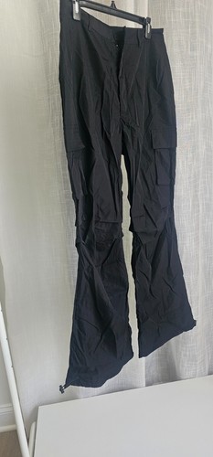 Pantalone cargo donna con patta tasca laterale nero taglia L NUOVO - Foto 2 di 3