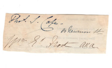 William E. Frost & Thomas S. Case Signed Clip / Autographed British Artists