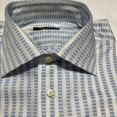camicia cotone giampaolo con polsino per gemelli/bottoni collo francese - Foto 4 di 6