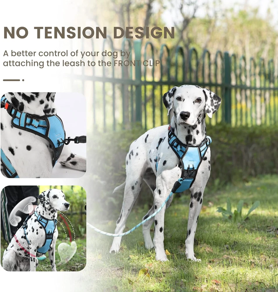 Dog Harness | No Pull Dog Harness | Reflective Oxford | Padded Handle | 4 Adjust Dog Harness | No Pull Dog Harness | Reflective Oxford | Padded Handle | 4 Adjust