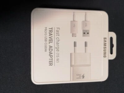 Samsung EP-TA20 Handy Ladegerät mit Schnellladefunktion Micro USB Weiß  - Bild 1 von 2