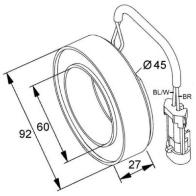 NRF coil, magnetic clutch compressor 38420