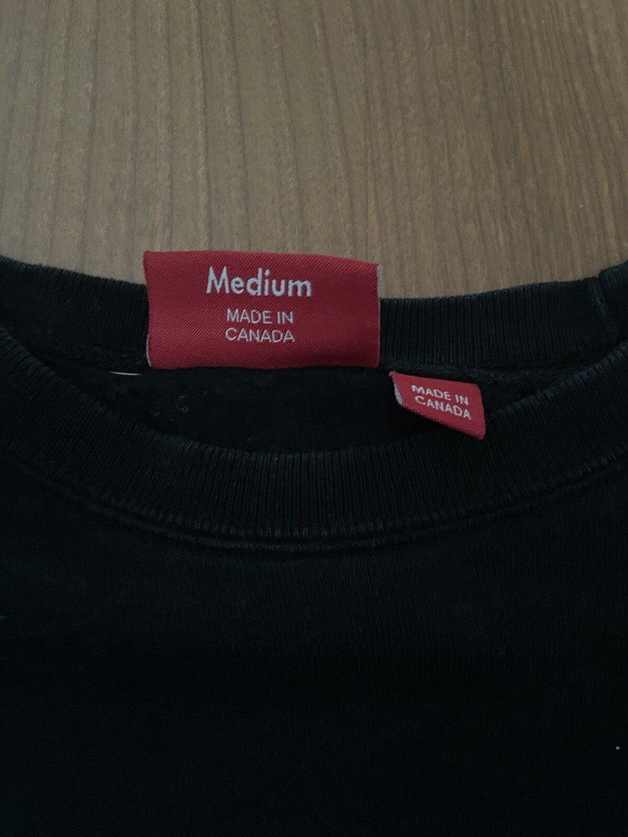 Supreme Underline Crewneck Black Medium | eBay