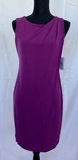 Jessica Simpson Sz 2 Dress Faux wrap Purple Sheath