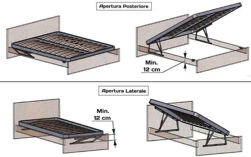 Sollevamento Letto - Istruzioni In Ita - Kit Bulloneria Professionale Kit - Foto 5 di 6
