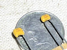 10 NEW RADIAL MONOLITHIC CERAMIC CAP CAPACITOR .00068 UF MFD 680PF 50V 681 USA