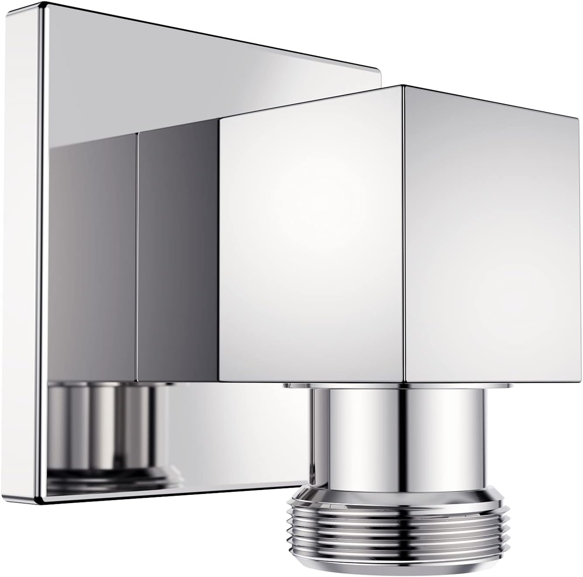 Matte Black Wall Mounted Supply Elbow For Hand Shower - Solid Brass With Check Valve, 1/2" NPT