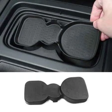 1PCS Center Console Water Cup Holder Pad 2020-2023 Black For Land Rover Defender