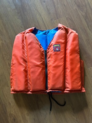 VTG KEEP A FLOAT TREKK orange life vest jacket style no 246 made in Canada works
