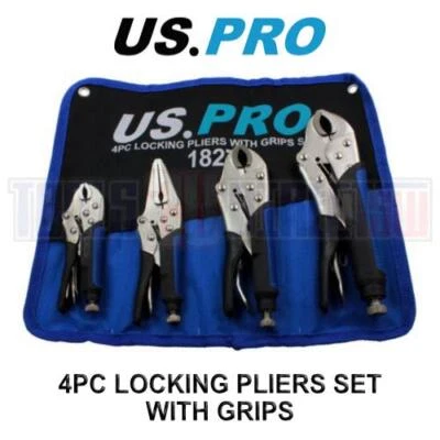 US PRO Pinze di Bloccaggio 4pz Mole Grips Chiave Regolabile Vice Grips Pinze 1827