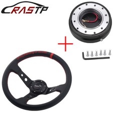 14universal 3.5 Deep Dish Steering Wheel 6 Hole Quick Release Hub Adapter