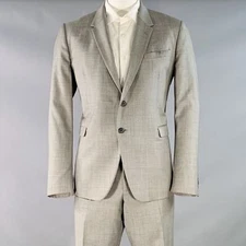 PAUL SMITH Size 46 The Kensington Regular Grey Wool Slim Fit Notch Lapel Suit