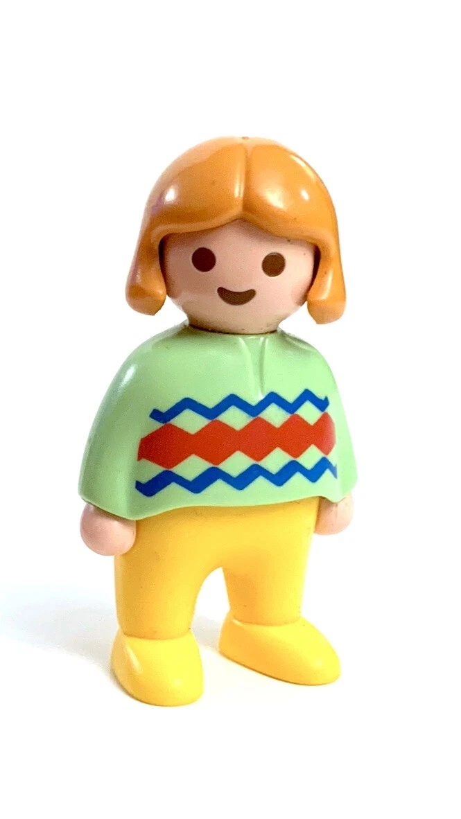 personnage figurine enfant fille fillette pull vert | Playmobil 1.2.3 123