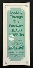 1990s Sandwich MA Glass Museum Cape Cod Massachusetts Vintage Travel Brochure