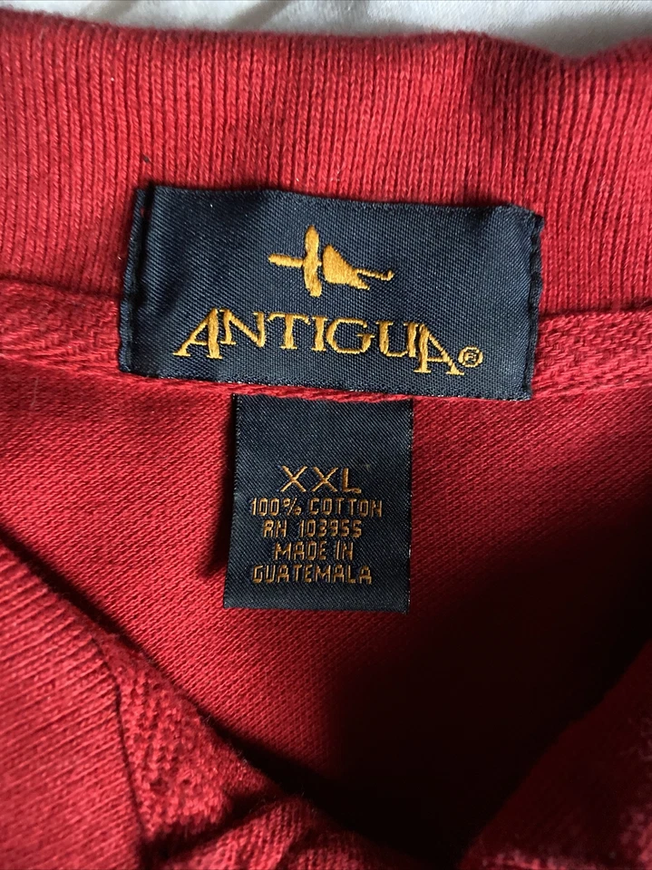 Carolina Hurricanes NHL Red Men 2XL Antigua Polo Shirt - Image 4 of 4