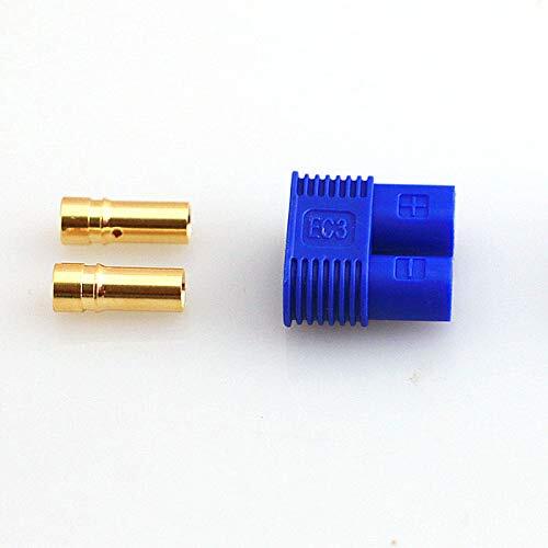 10 Pairs EC3 Style Connector 3.5mm Gold Bullet Plug Male Female RC ...