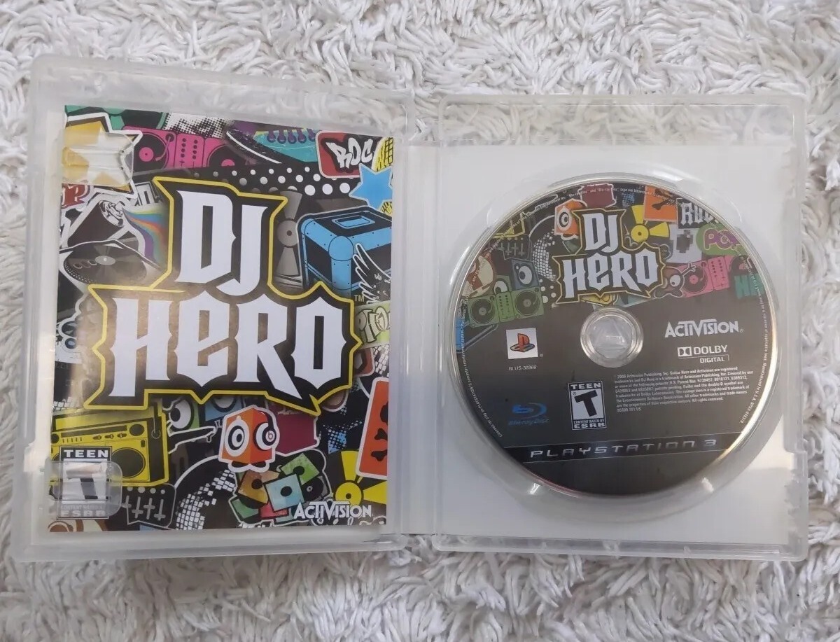 PS3 DJ Hero + DJ Hero 2 PLUS Turntable Bundle No Dongle | eBay