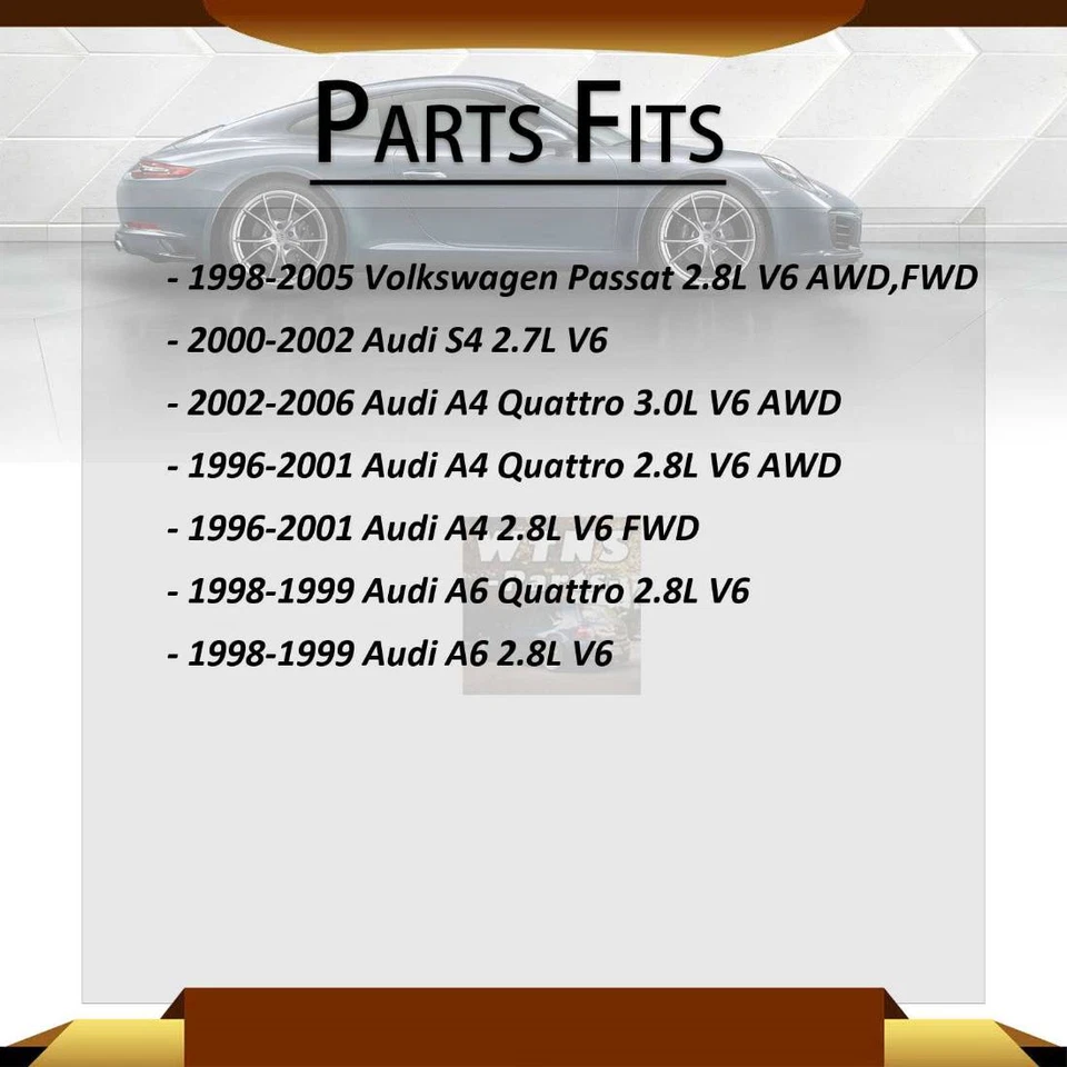 Montajes de anclaje de motor y transmisión AT 4 piezas para Audi A6 Quattro 1998-1999 2,8 L Foto 2 de 4