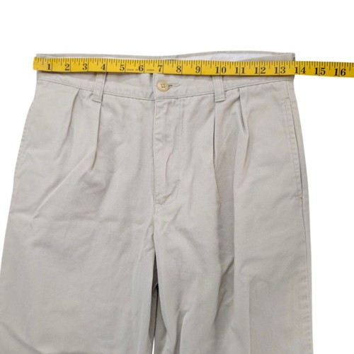 Polo Ralph Lauren Chino Pants Boys Beige Khaki Pleated Cotton Straight Leg Sz 12 - Picture 8 of 11