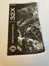 Sega Genesis 32x Cosmic Carnage Instruction Manual Booklet ONLY Authentic