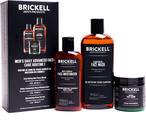 Brickell Men'S Daily Advanced Face Care Routine I, Gel Facial Cleanser Wash, ... - Picture 1 of 7
