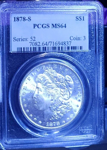 1878 S Morgan Dollar PCGS MS64