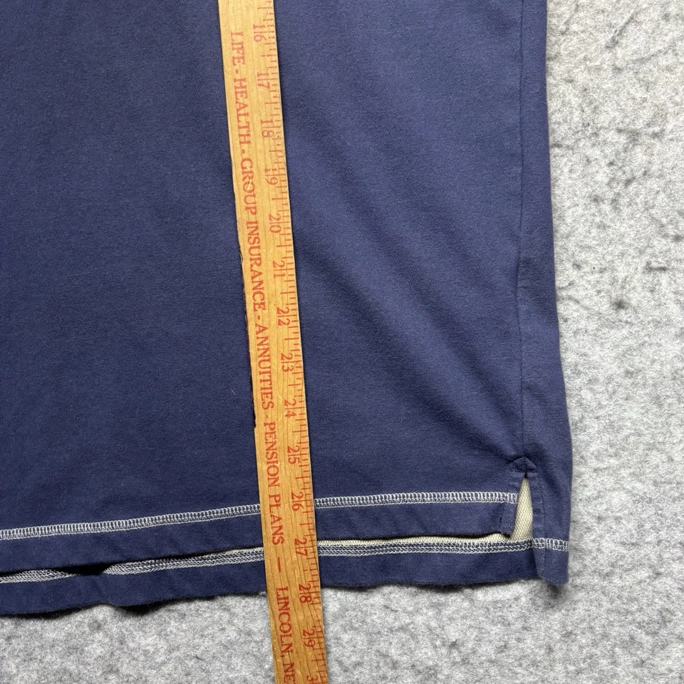 Field & Stream Cotton Blend Casual Short Sleeve Polo Shirt Mens 2XL Blue - Image 2 of 4