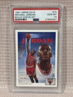 1991 Upper Deck #75 Michael Jordan Bulls Checklist PSA 10 Basketball Card