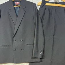 Jos A Bank Blazer Skirt Suit Womens 6 Wool Double Breasted Jacket Career USA