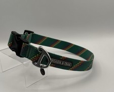 Arcadia Trail Green Dog Collar With Reflective Paracord D-Ring XL