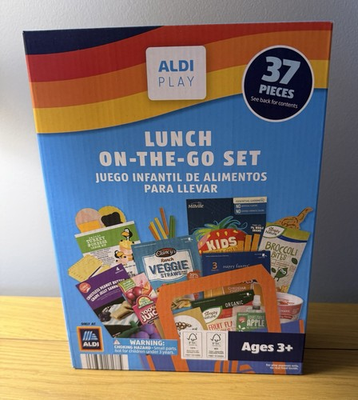 #ad NEW Aldi Play Lunch on the go Set 37 pcs Pretend Make Believe $30.00