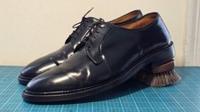 Alden Black Shell Cordovan 9901 Plain Toe Derby Blucher, Barry Last, Mens US 13D