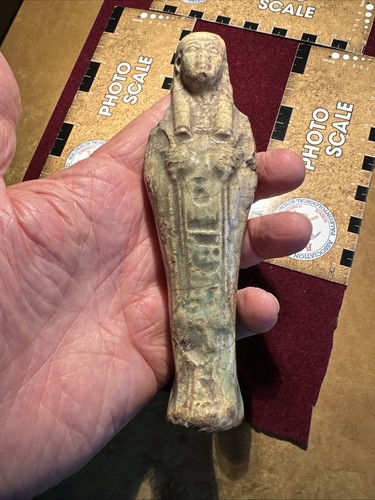AUTHENTIC GRAND TOUR EGYPTIAN USHABTI - 1800-1900AD - LESS RARE AND FINE INDEED - Picture 2 of 8