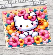 HELLO KITTY CUSTOM DESK MAT MOUSE PAD OFFICE GIFT HOME SCHOOL