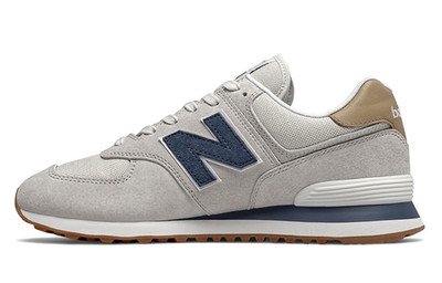 New Balance 574 Low Light Cliff Grey Indigo - ML574LGI