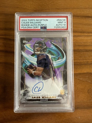 2 Caleb Williams On Card Autos /125 Psa 9 Auto 10 Gold Foil Psa 8 Auto 10